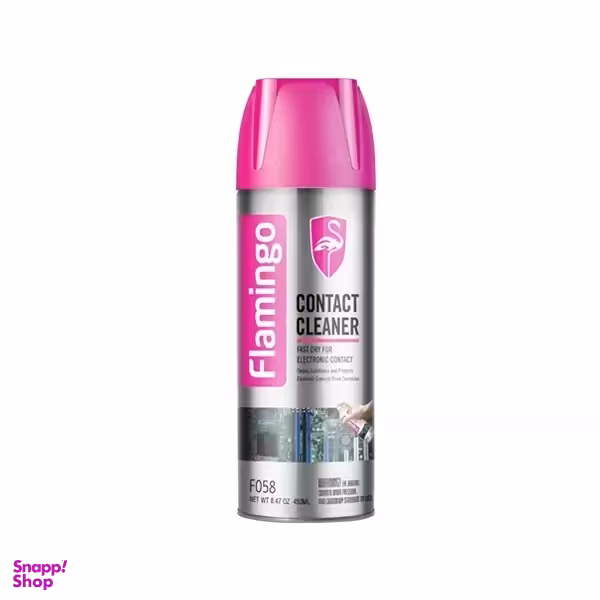 اسپری پاک کننده الکترونیک کنداکتور شور فلامینگو مدل FO58 حجم 450 میلی لیتر