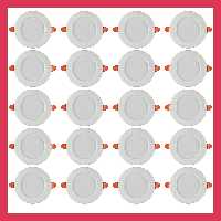 پنل  ال ای دی 7 وات اپتونیکا مدل تک حالته هالوژن SMD رنگ مهتابی بسته 120 عددی