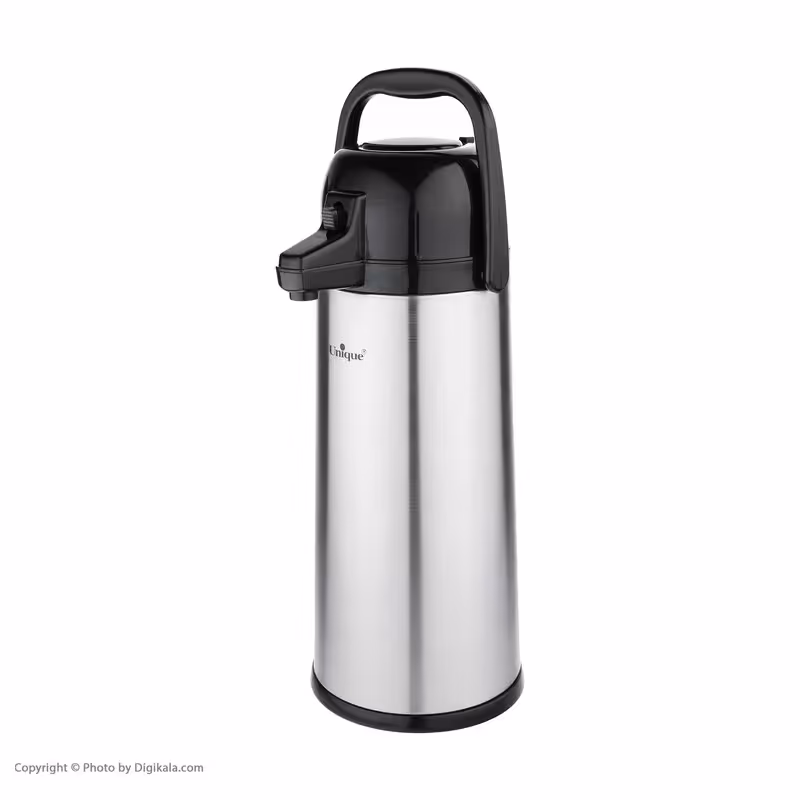 فلاسک پمپی 2.5 لیتری بدنه استیل (داخل شیشه ) مدل 9100 با 9101 یونیک 