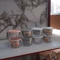 ظرف شیشه ای لیمون ساده 