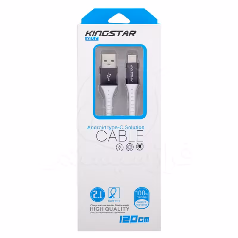 کابل شارژ تایپ سی K65C کینگ‌استار - فراز سیستم