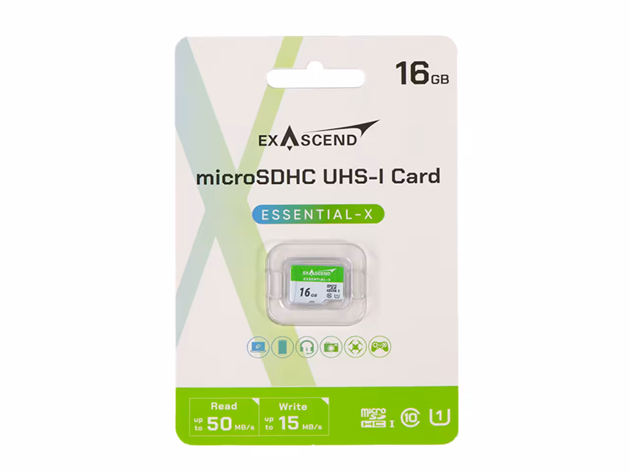 مموری میکرو اس دی اگزاسند مدل UHS-1 Class10 ظرفیت 16GBExAscend 16GB Microsdhc UHS-1 Class10