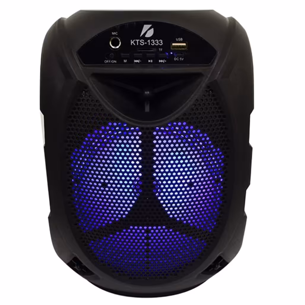 اسپیکر بلوتوثی همراه با میکروفون رقص نور دار