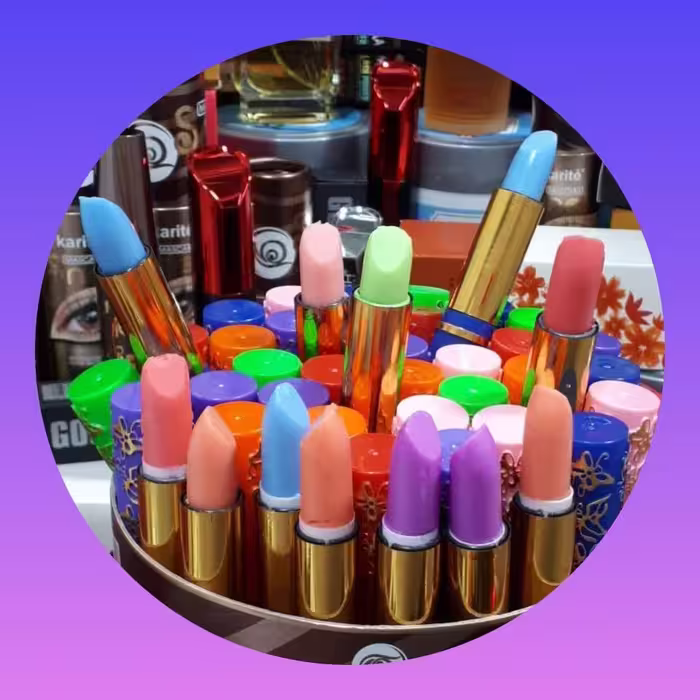 رژ لب مکه ای  4 عدد (( 15461تومان  ))24 ساعته حرارتی و با دوام  بالم لب  رژ جادویی