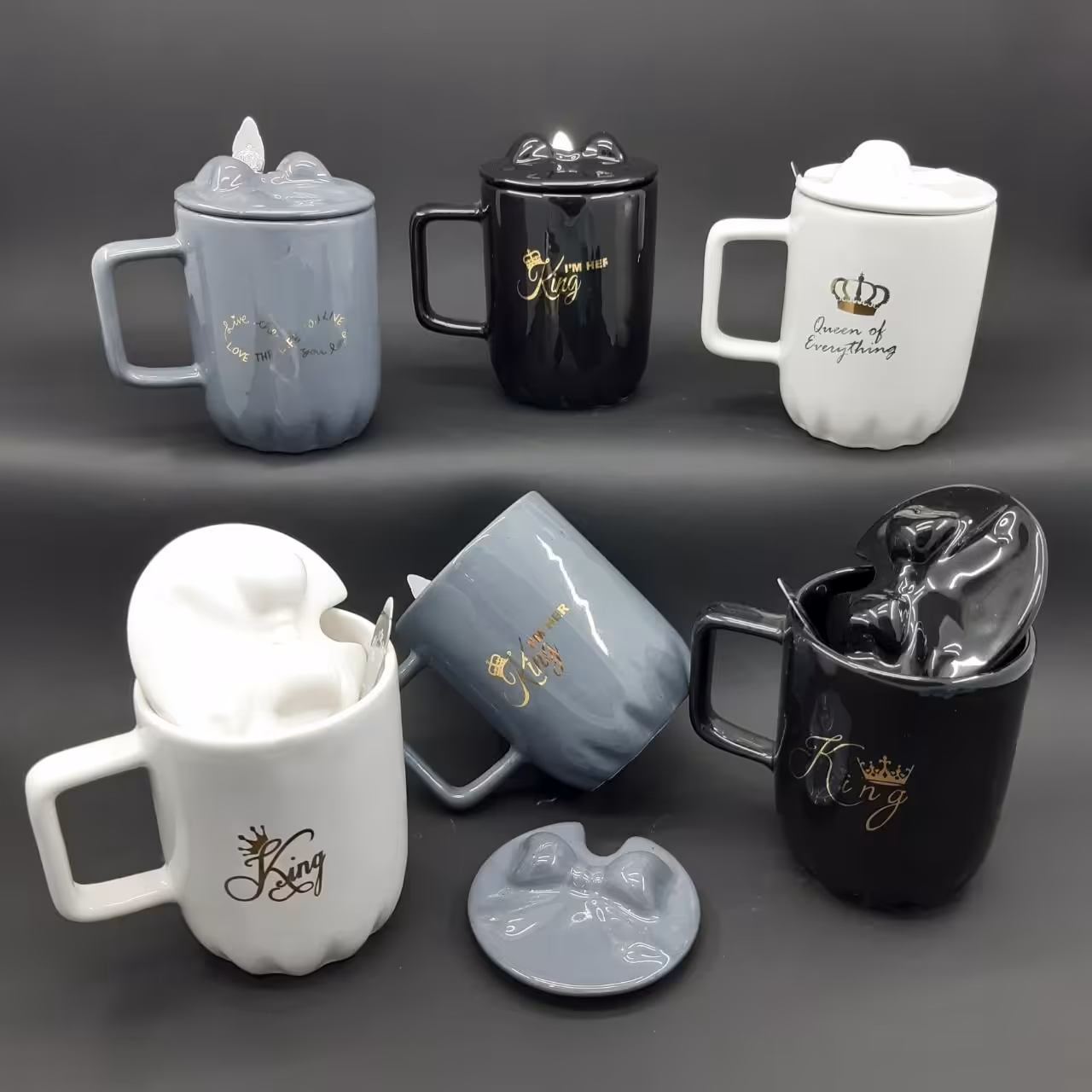 ماگ درب دار تاجی