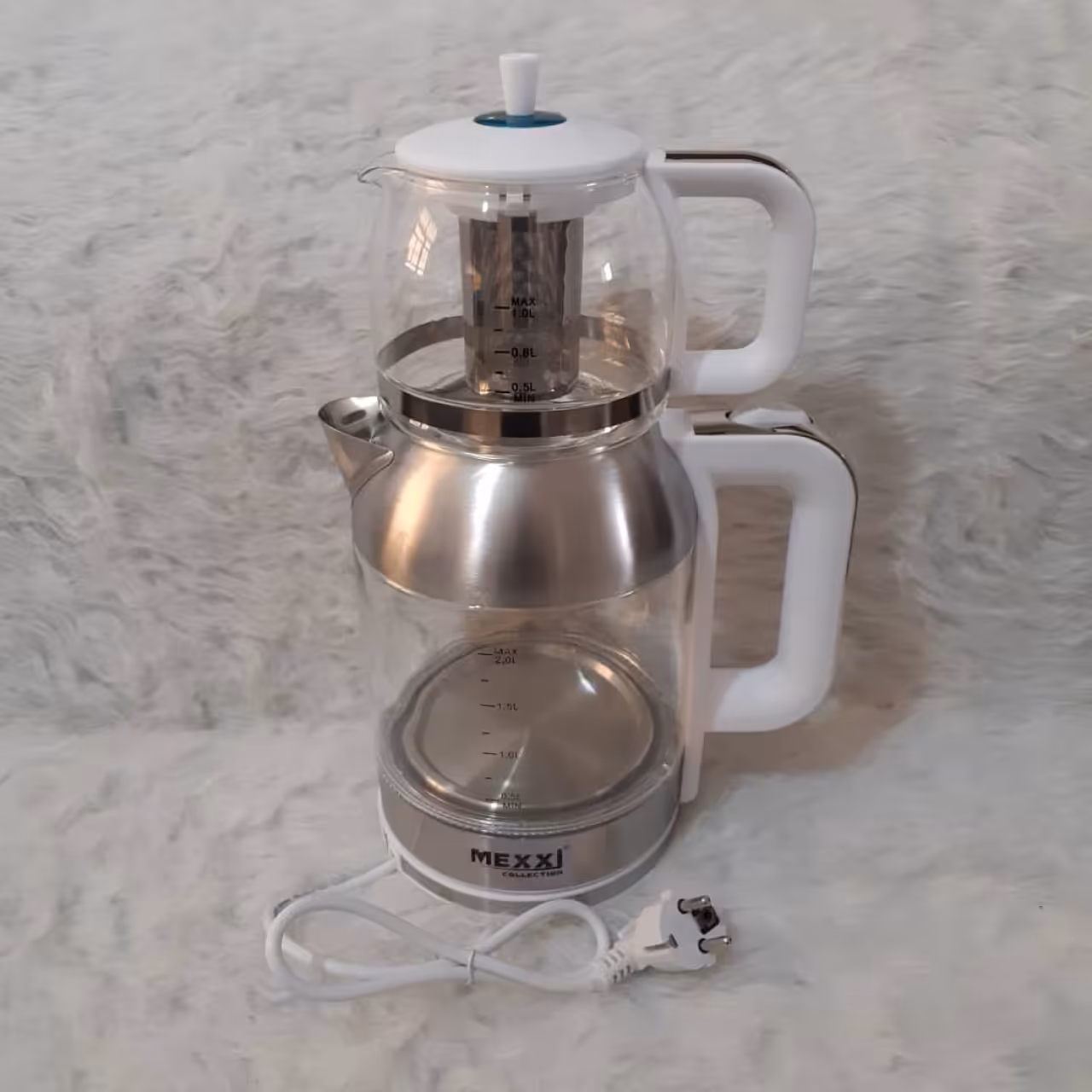 چایی ساز رو همی مکسی شیشه ای مدل TM-001G