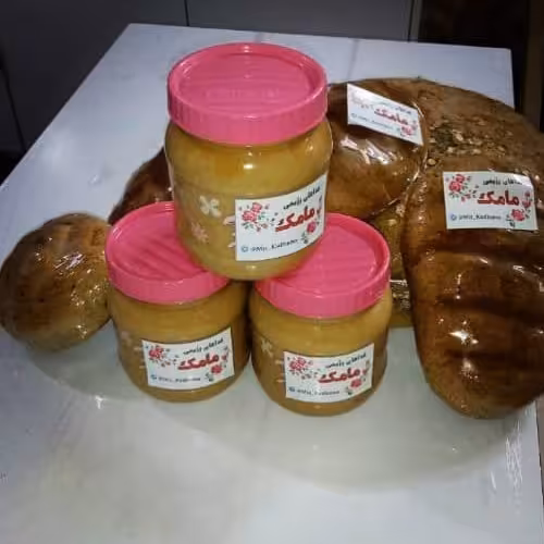 کره بادام زمینی درجه 1 وانیلی و دارچینی