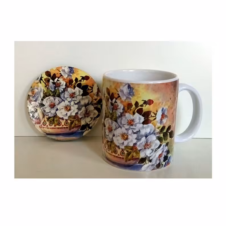 ست ماگ سرامیکی و زیر لیوانی (کد43M)