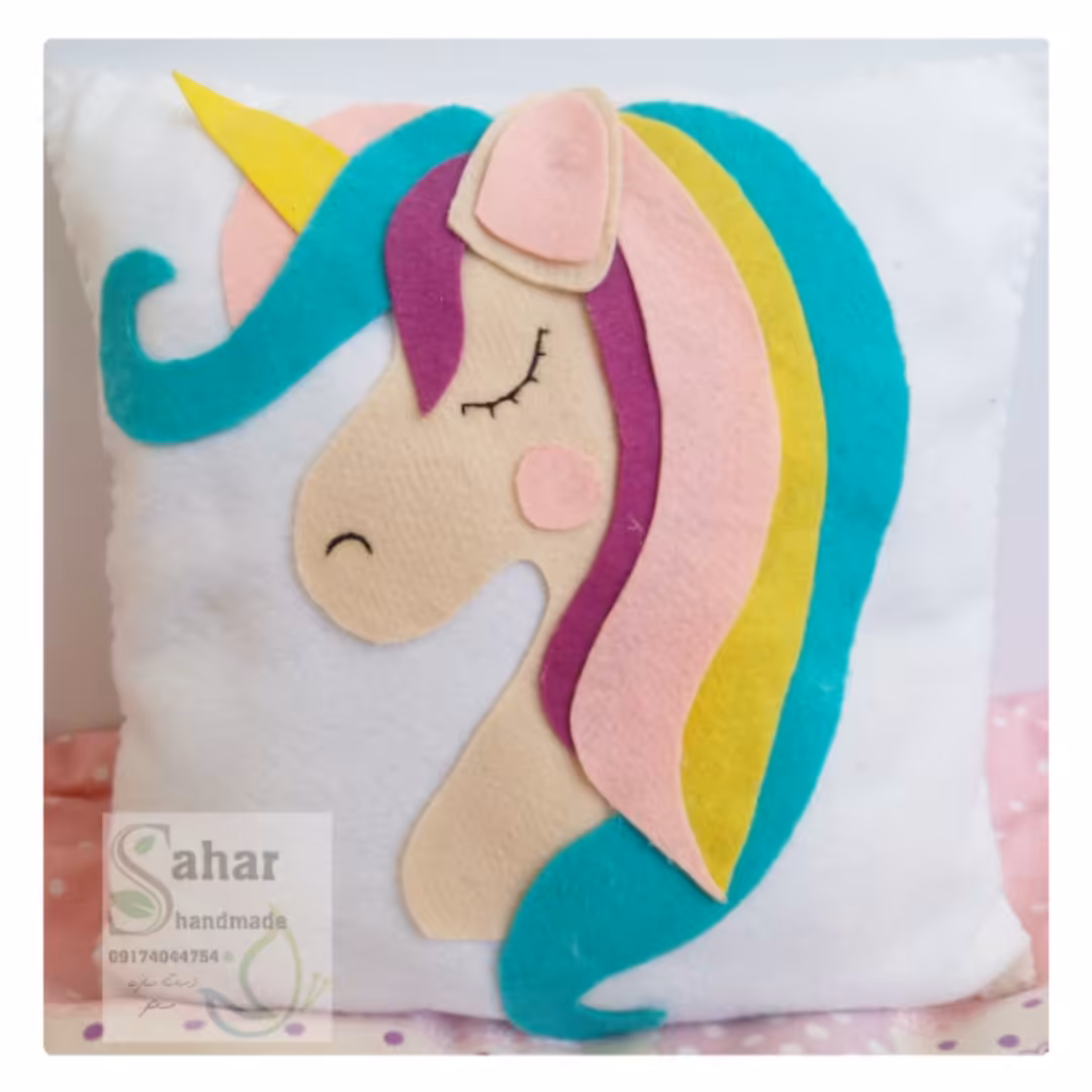 کوسن نمدی اسب تک شاخ دستساز