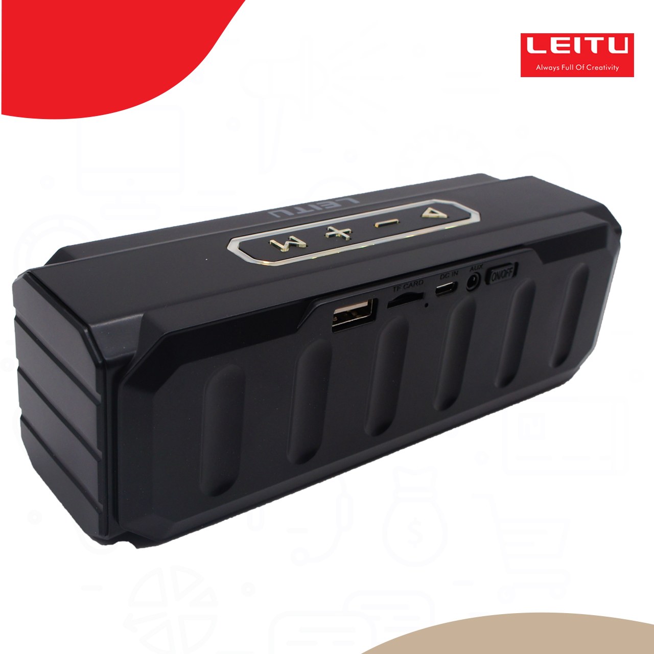 اسپیکر بلوتوثی قابل حمل لیتو مدل LK - 43-اسپیکر بلوتوثی-اسپیکر بی سیم-وایرلس