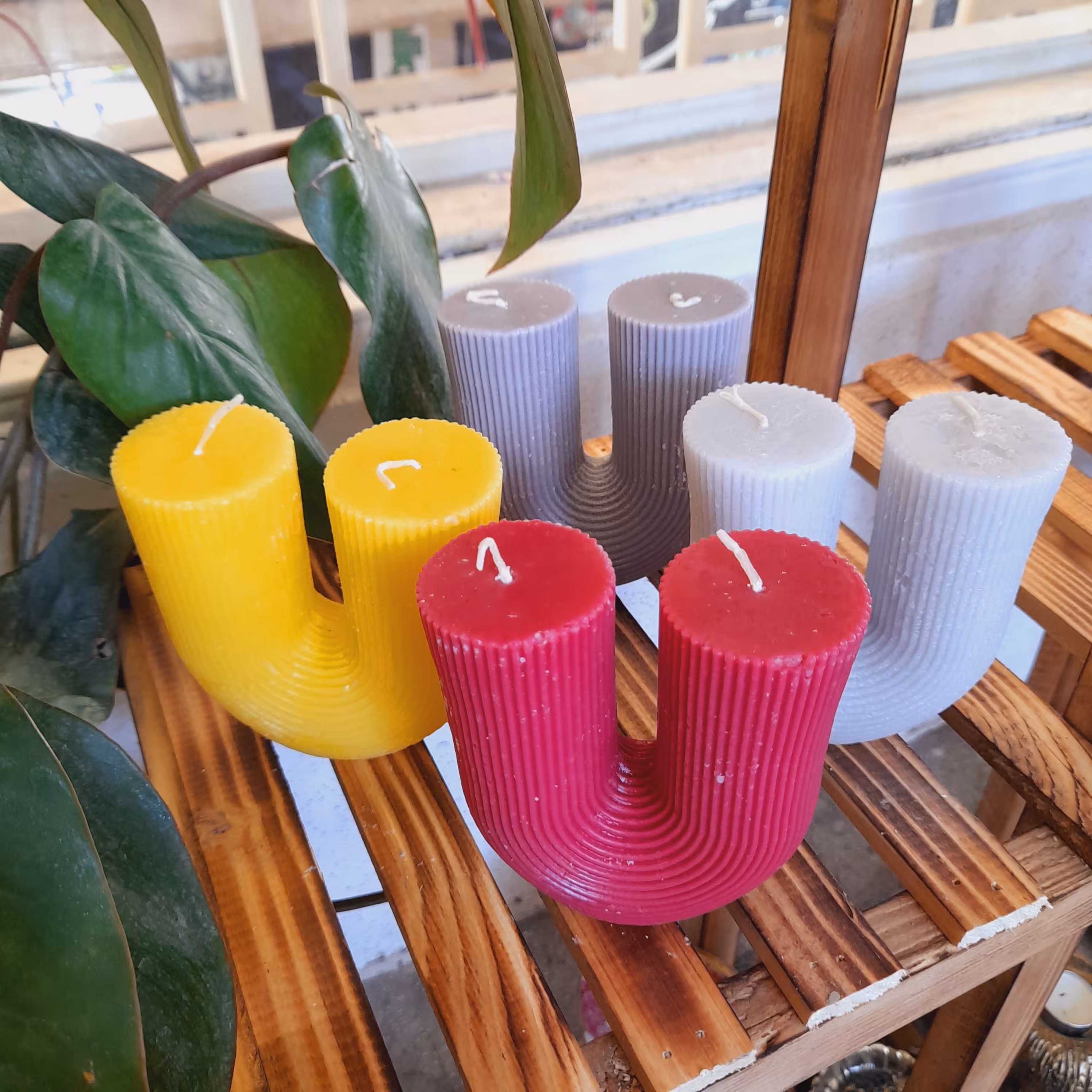 شمع طرح یو دکوری مصرفی