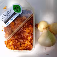 پیاز سرخ شده  خرد شده ، کاراملی    ( خانگی ) 500گرم 