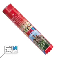 مداد رنگی 12 رنگ استوانه ای 115826 فابر کاستل