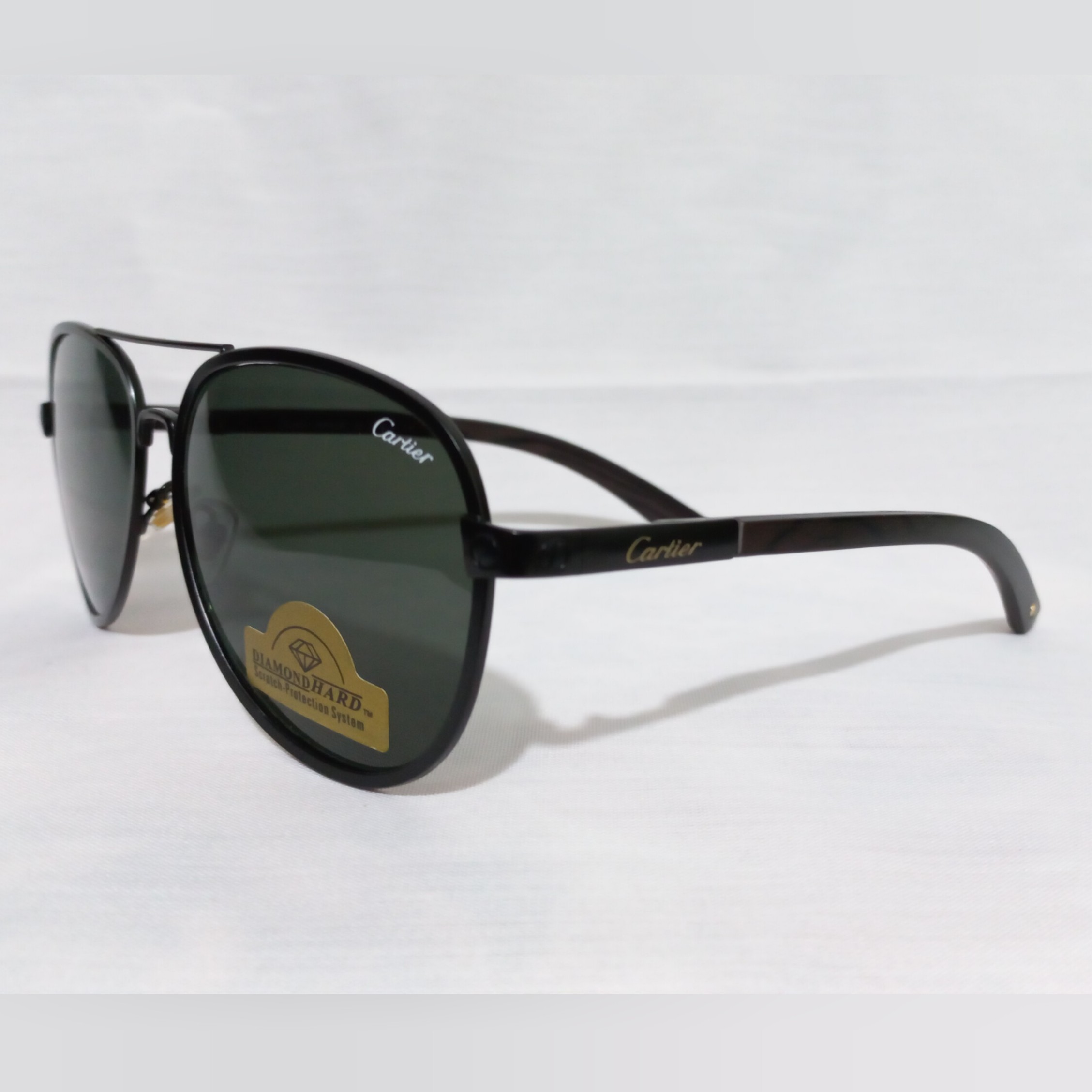 عینک آفتابی اسپرت برند کارتیر Cartier با عدسی شیشه ای و استاندارد UV400 و خاصیت آنتی رفلکس