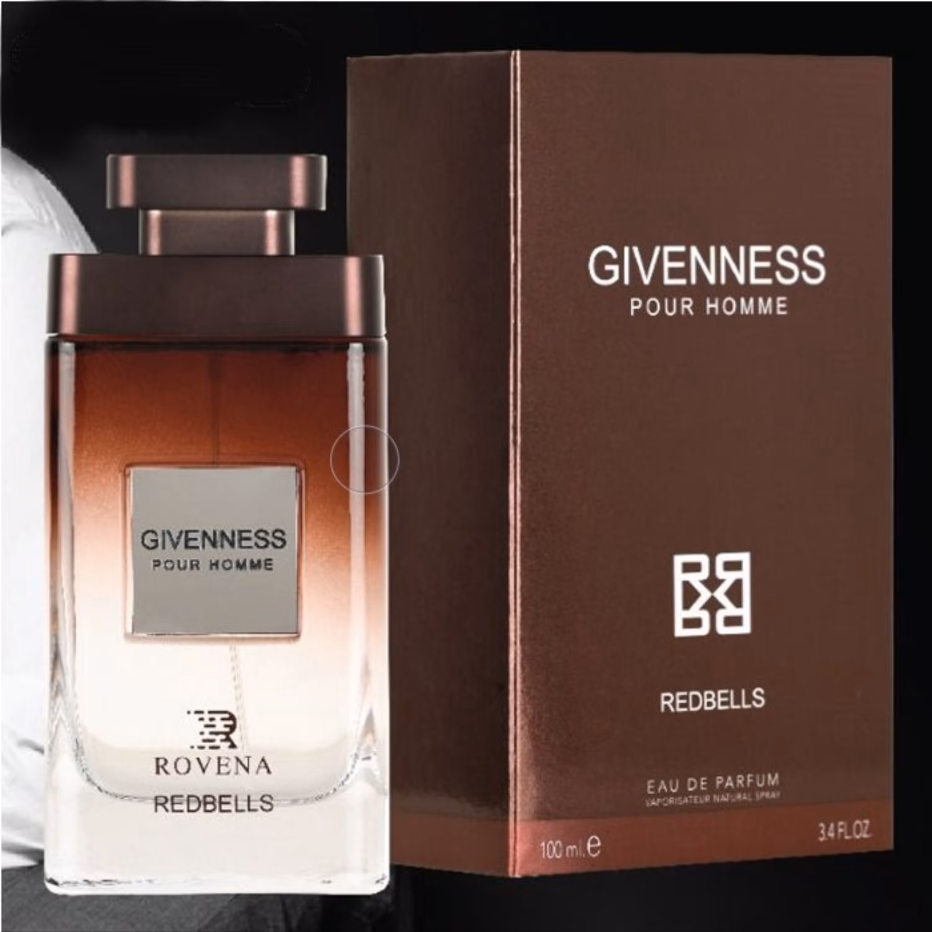ادکلن روینا ROVENA GIVENNESS REDBELLS (رایحه ادکلن جیوانچی پورهوم Givenchy Pour Homme)