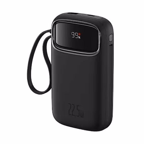 پاوربانک 20000 بیسوس Baseus QPow 2 P10055009113-00 توان 30 وات با کابل متصل