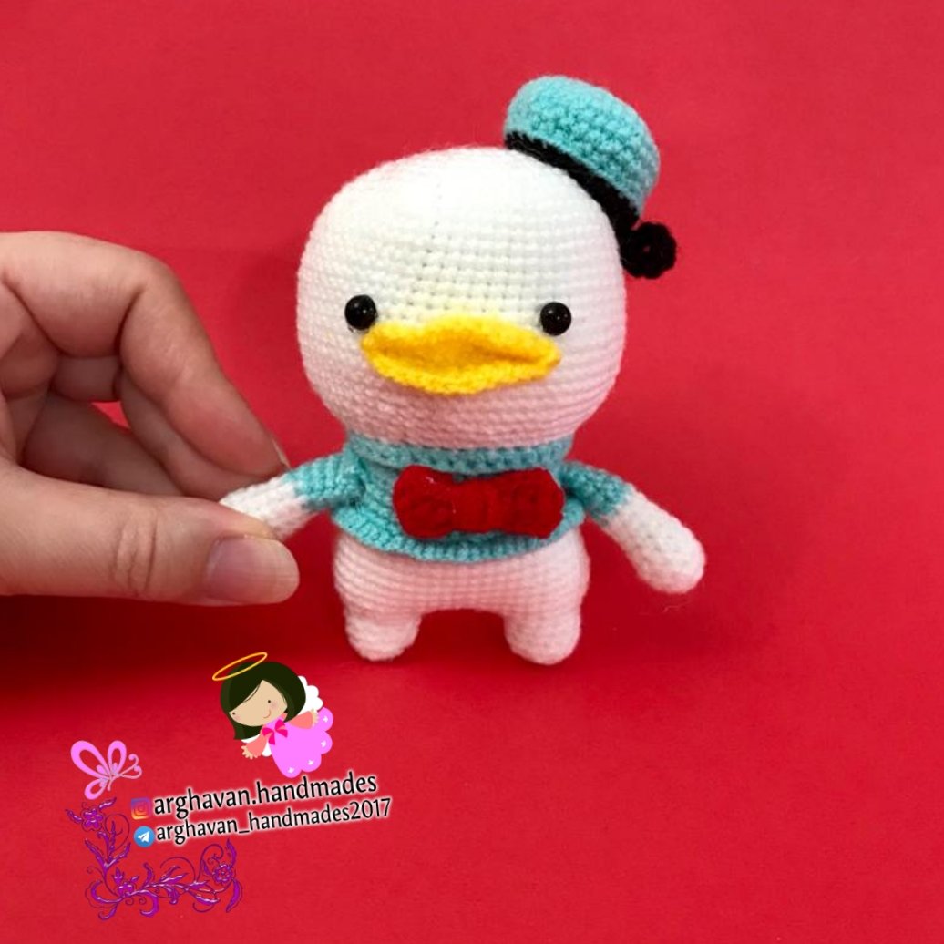 عروسک اردک دستبافت