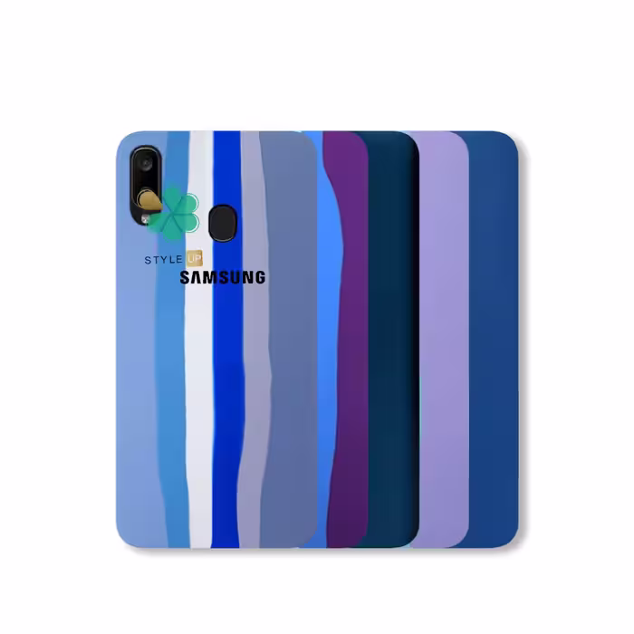 قاب سیلیکونی گوشی سامسونگ Samsung Galaxy A20 مدل رنگین کمان
