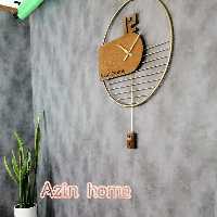 ساعت مدرن دیواری H155 فلزی با رنگ کوره ای استاتیک با سفارش سازی اندازه و رنگ