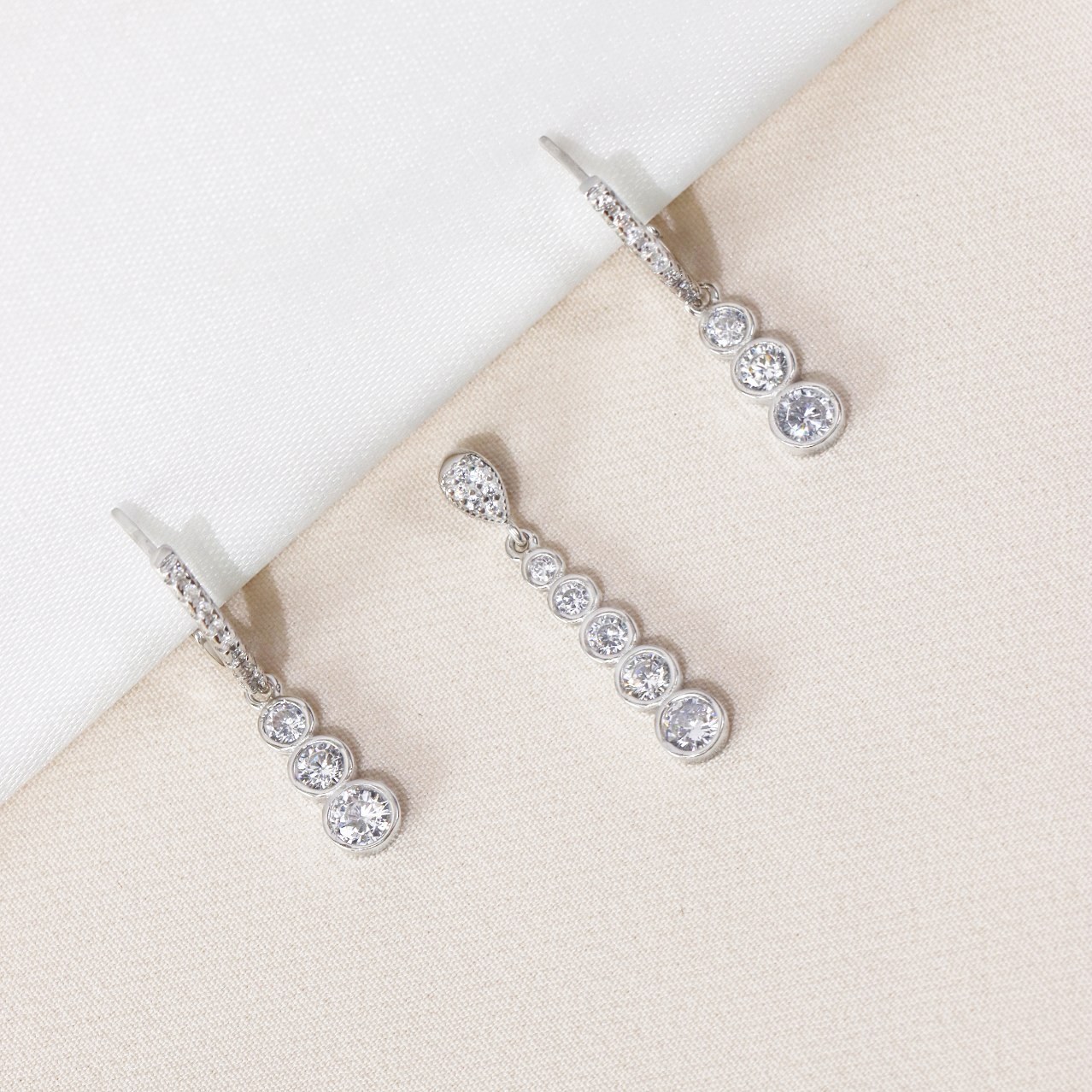 نیم ست نقره میکرو  کد S-10197-5.5