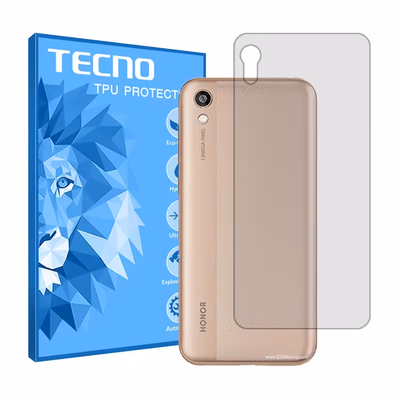 گلس پشت گوشی آنر 8S مدل شفاف برند تکنو کد S