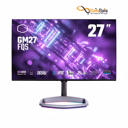 خرید و قیمت مانیتور گیمینگ کولرمستر GM27-FQS ARGB Flat