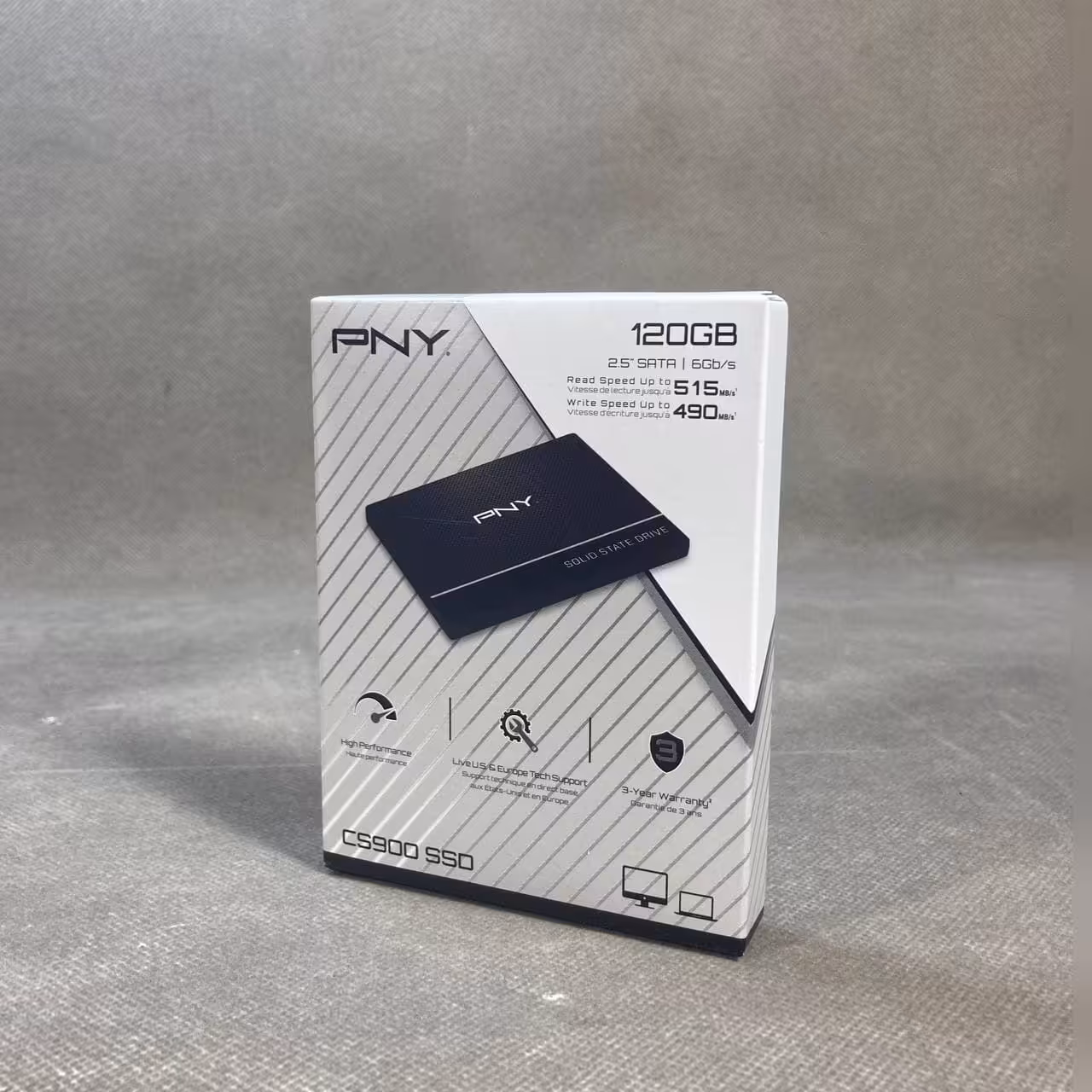 حافظه اس اس دی PNY با ظرفیت 120 گیگابایت | SSD PNY 120GB CS900 | مفیدیار مشاوره و خرید لپ تاپ و کامپیوتر با بهترین قیمت