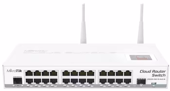 سوییچ هوشمند 24 پورت MikroTik مدل CRS125-24G-1S-2HnD-IN - فروشگاه اینترنتی طیف سنتر