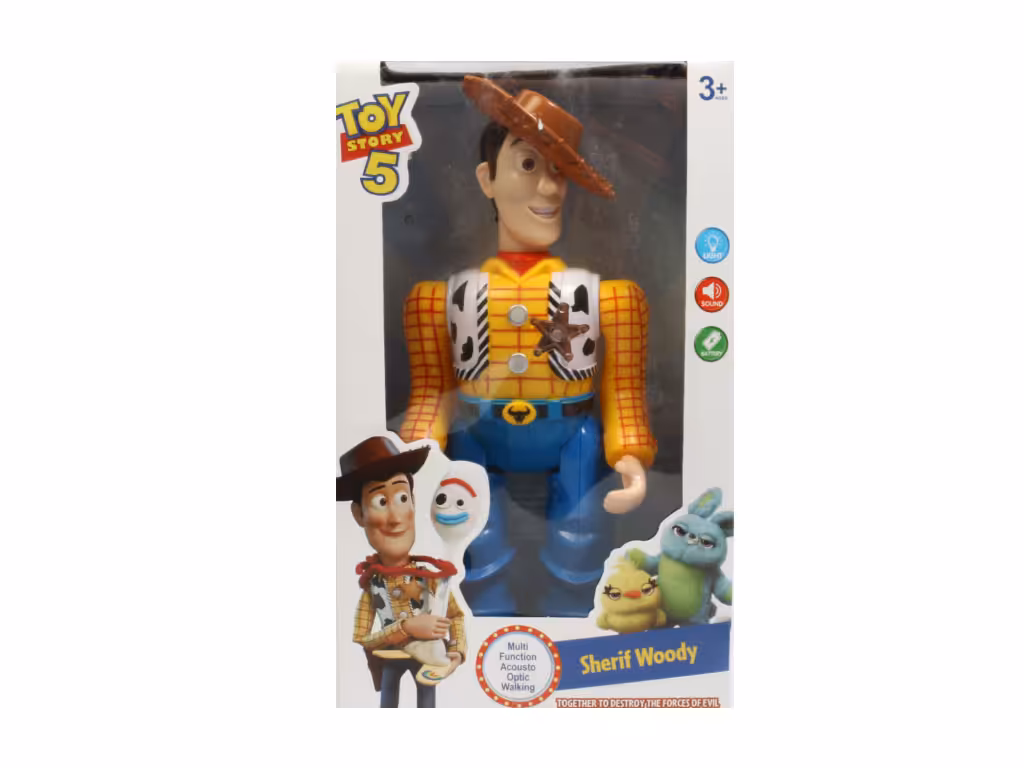 ربات وودی توی استوری موزیکال، حرکتی و چراغدار اسباب بازی