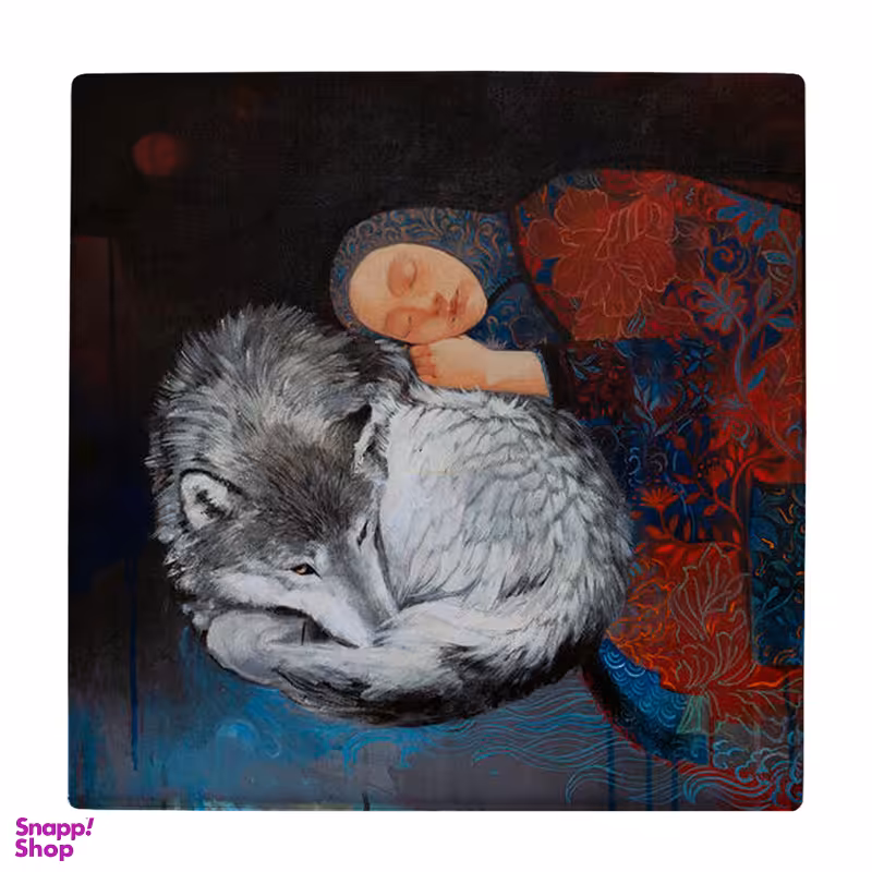 زیر لیوانی طرح بانو و گرگ کد 2935038_189