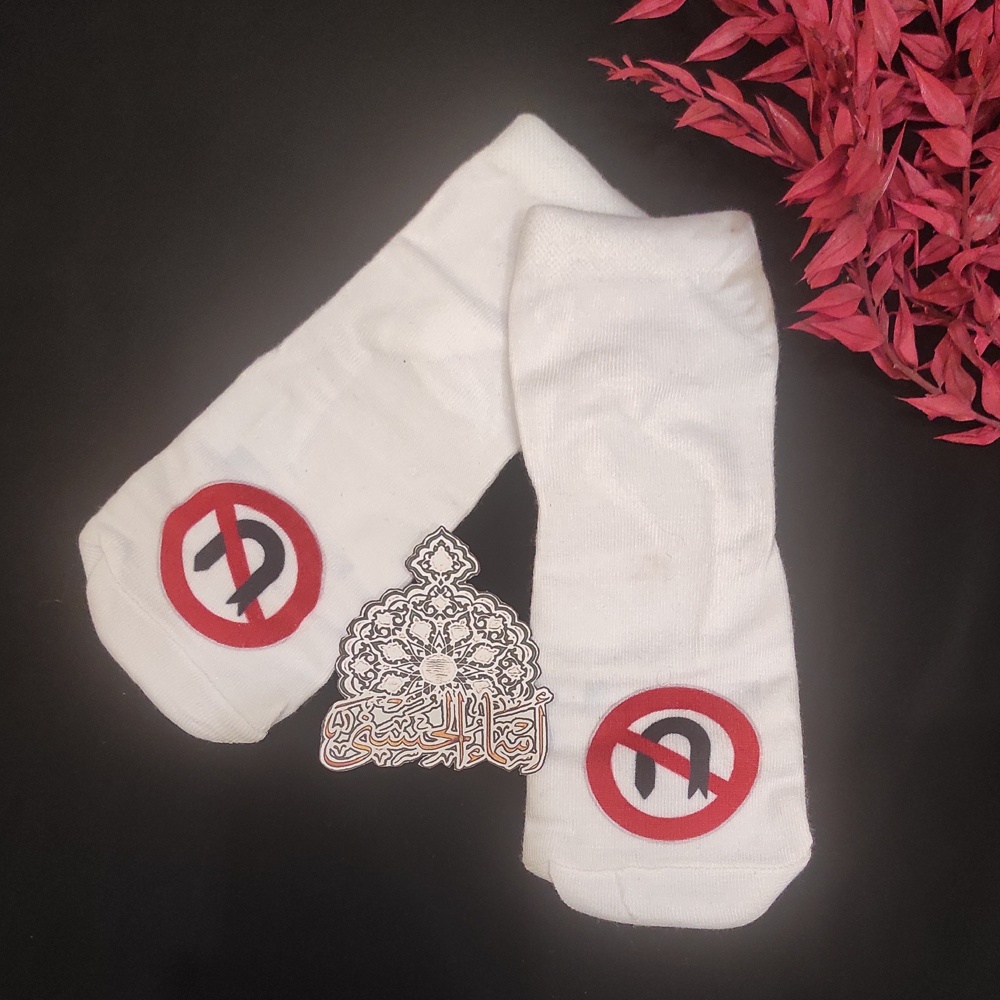 جوراب  زنانه مردانه مچی استیکری مدل 3