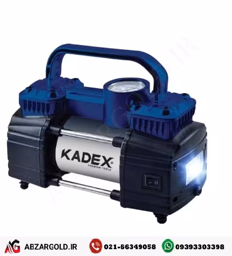 کمپرسور فندکی و برق شهری دو سیلندر دو کاره با لوازم کادکس K4