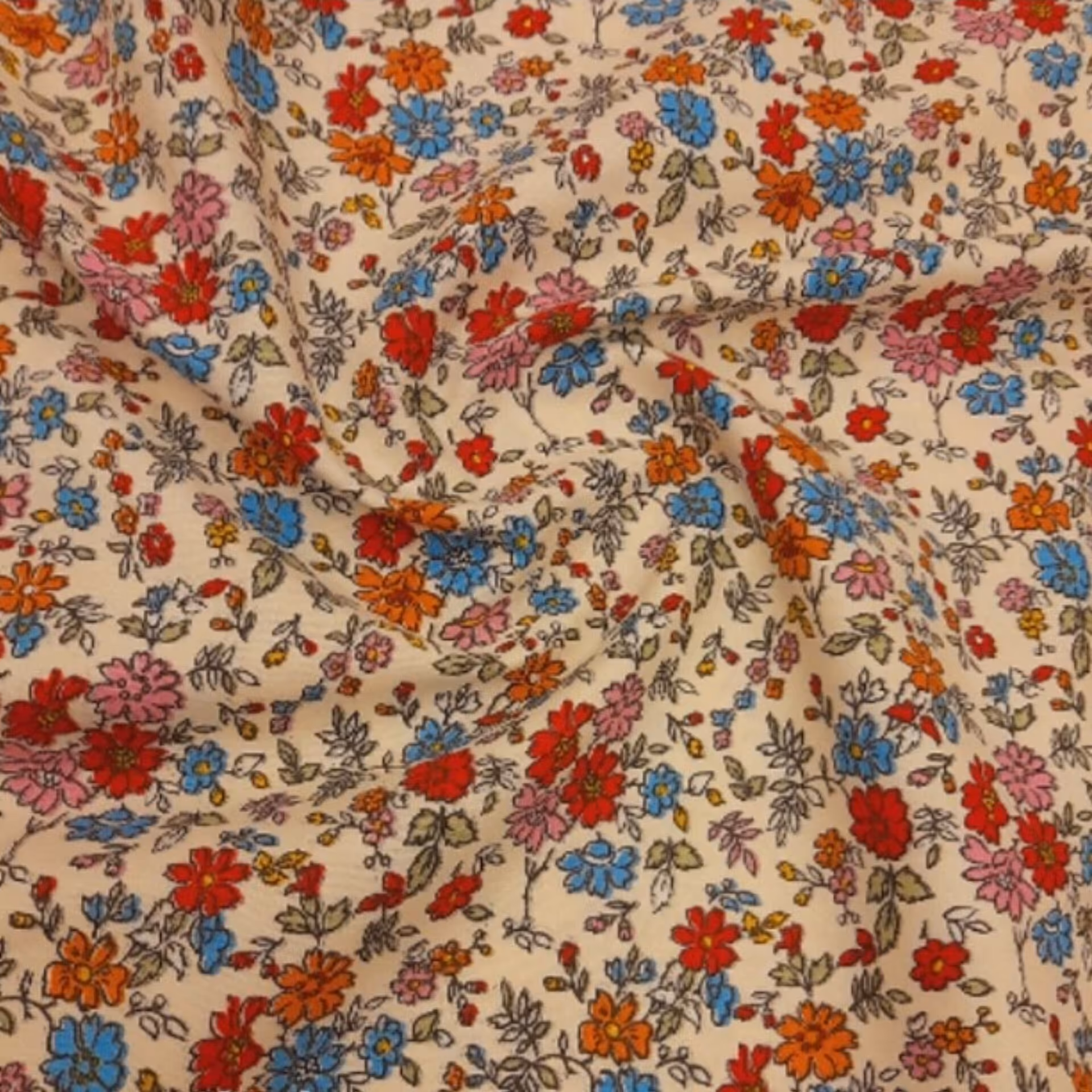 پارچه کتان نخ گلدار