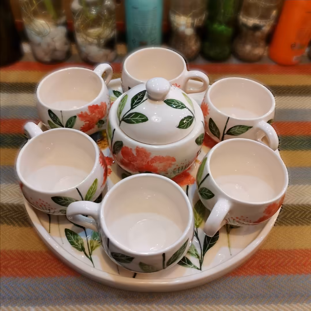 ست چایخوری سرامیکی شش نفره (1)
