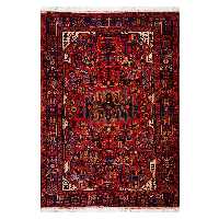 قالیچه دستبافت سه متری ملایر نقشه گل حنا