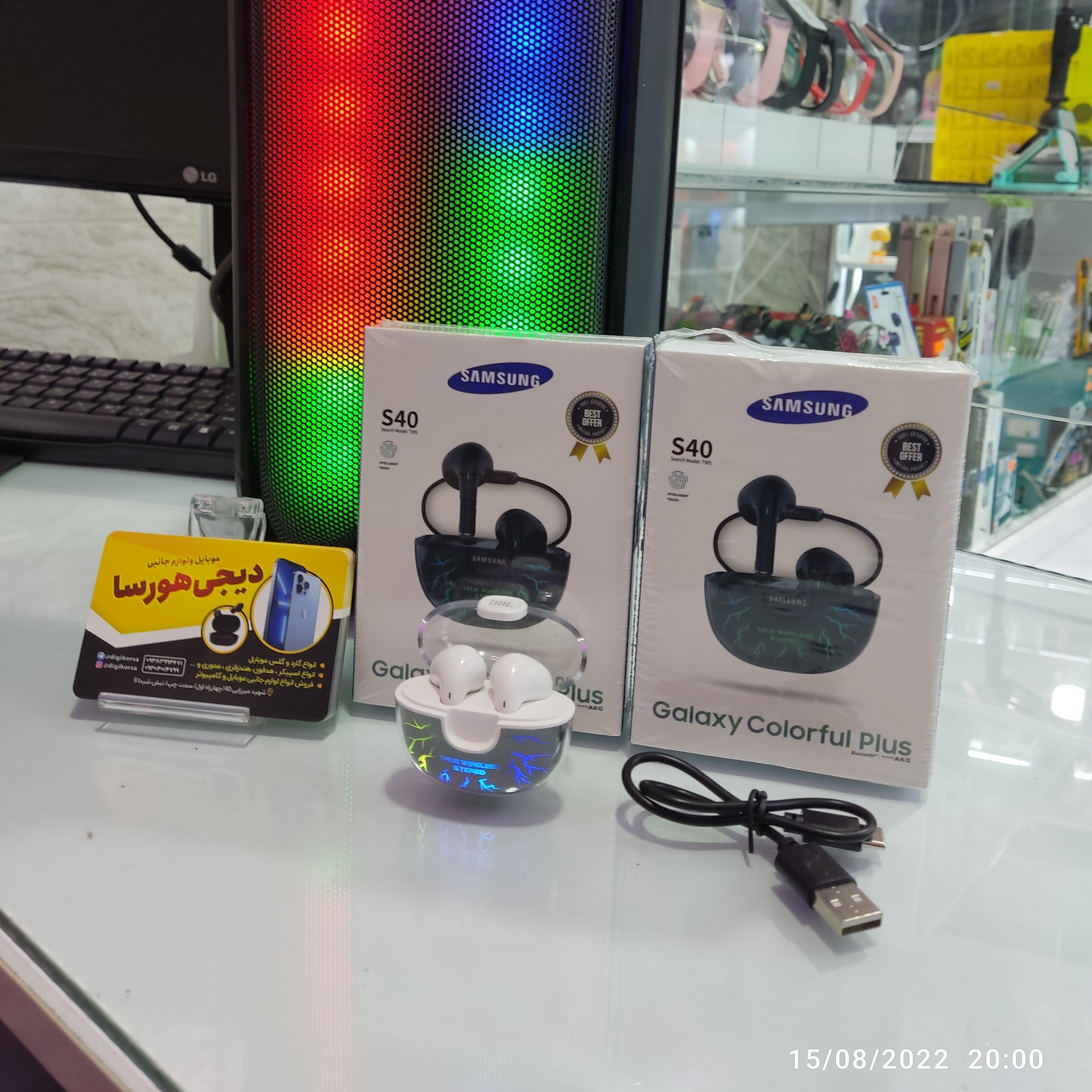 ایرپاد کهکشانی Samsung مدل s40 دو گوش لمسی