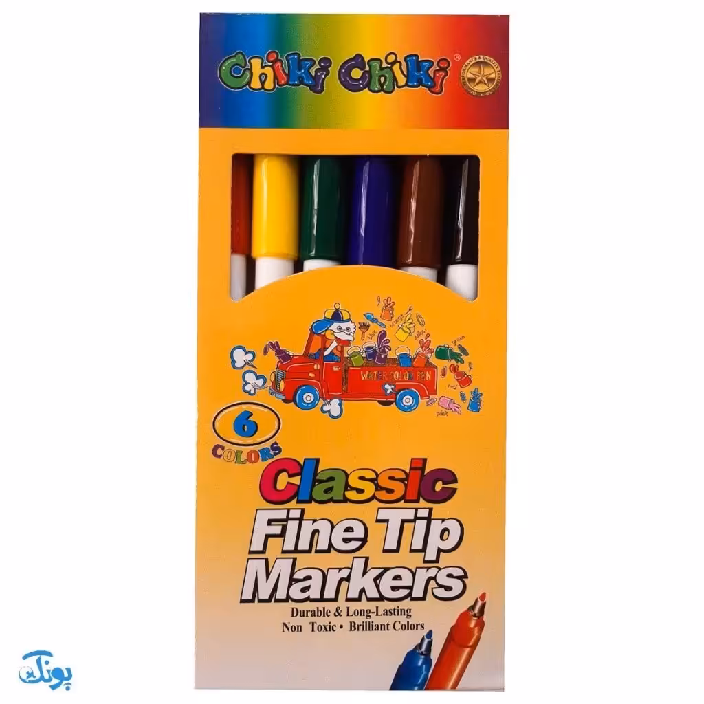 ماژیک رنگ آمیزی 6 رنگ چیکی چیکی