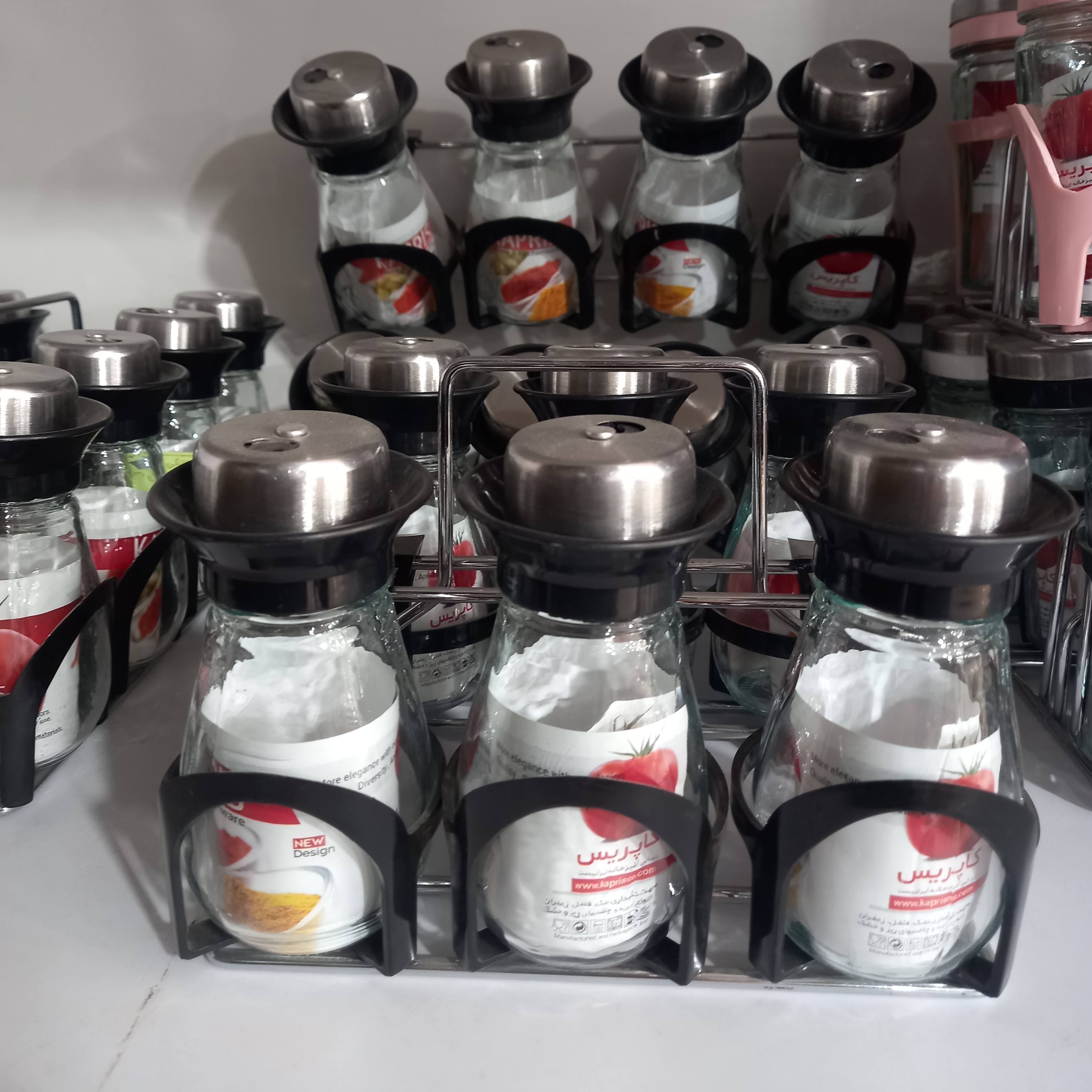 جاادویه 6تایی استیل جنس شیشه ای ارسال رایگان کد محصول 710