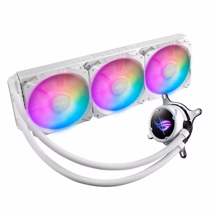 خنک کننده مایع پردازنده ایسوس سفید Asus ROG STRIX LC II 360 ARGB