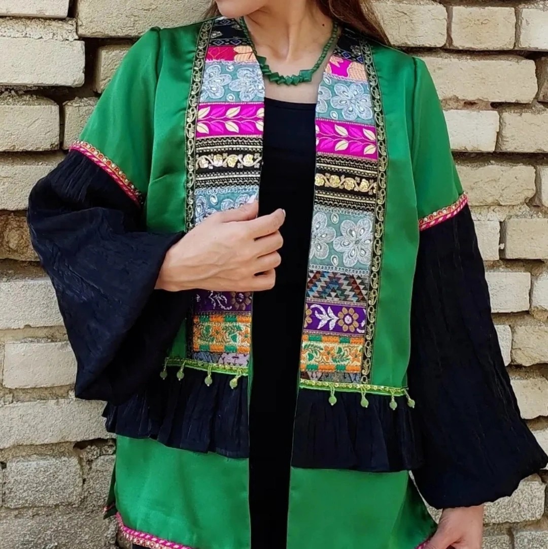 مانتو عروسکی تکه دوزی