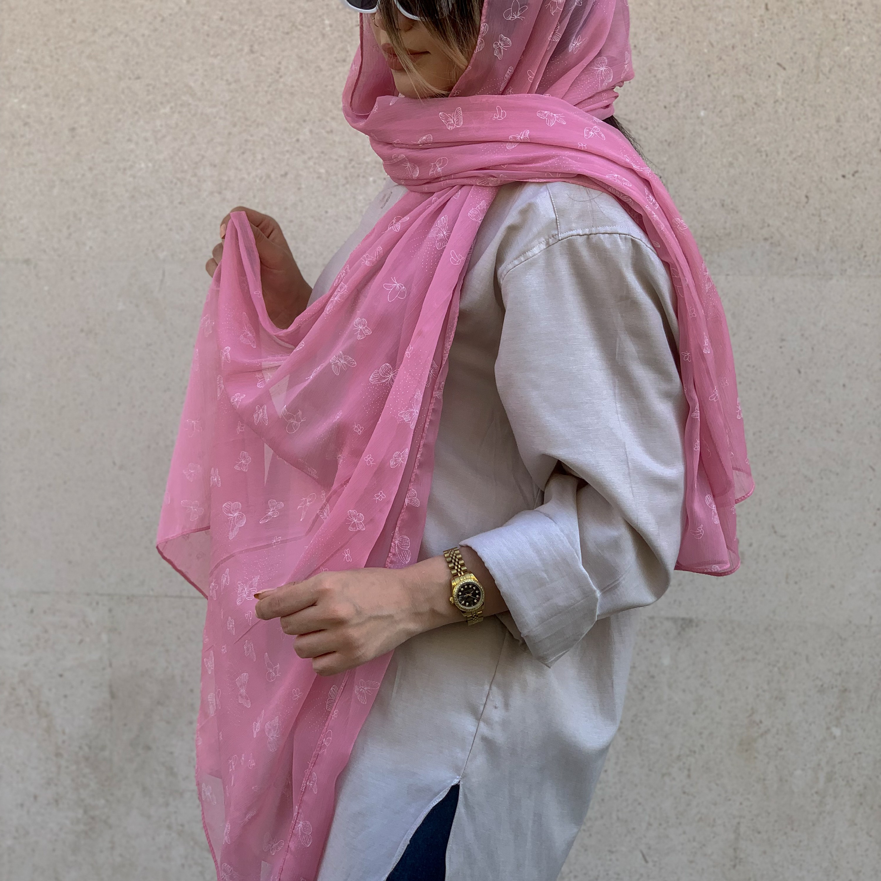 شال صورتی