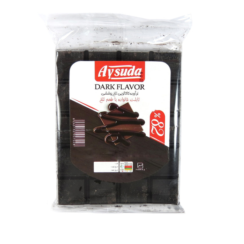 شکلات تخته ای تلخ 82% آی سودا - 220 گرم