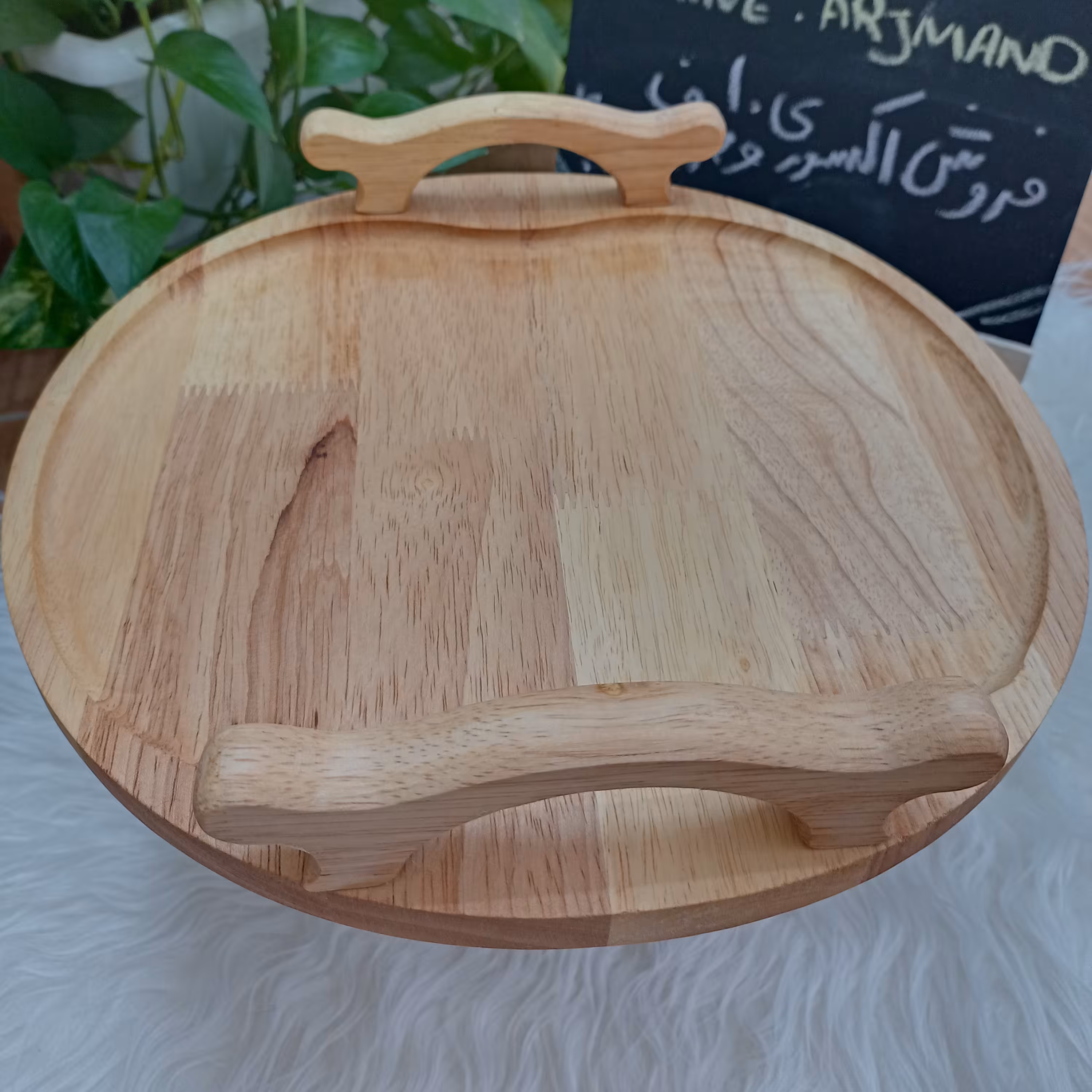 سینی پذیرایی و سرو  چوبی چوب رابروود