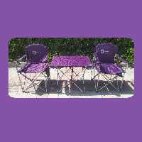 صندلی کمپینگ رنگ بنفش(ست دو نفره)