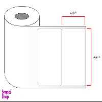 لیبل برچسب کاغذی مدل تک ردیفه سایز 70×100 بسته 500 عددی
