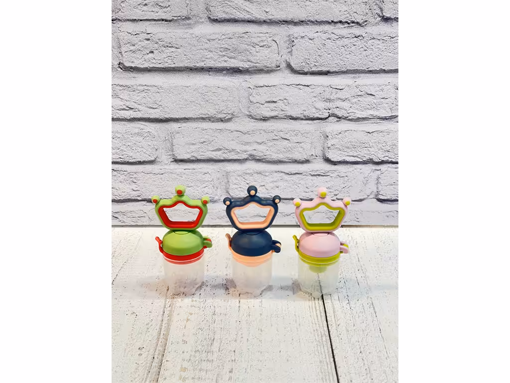 توری میوه خوری سیلیکونی طرح تاج دارای دسته و قاب