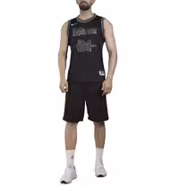 ست رکابی و شلوارک بسکتبالی مردانه نایک مدل Mamba-Dri Fit-06100 مشکی