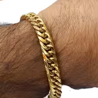 کارتیر دوبل طلایی مردانه استیل درجه یک ضد وحساسیت رنگ ثابت سایز 22 ارسال رایگان 