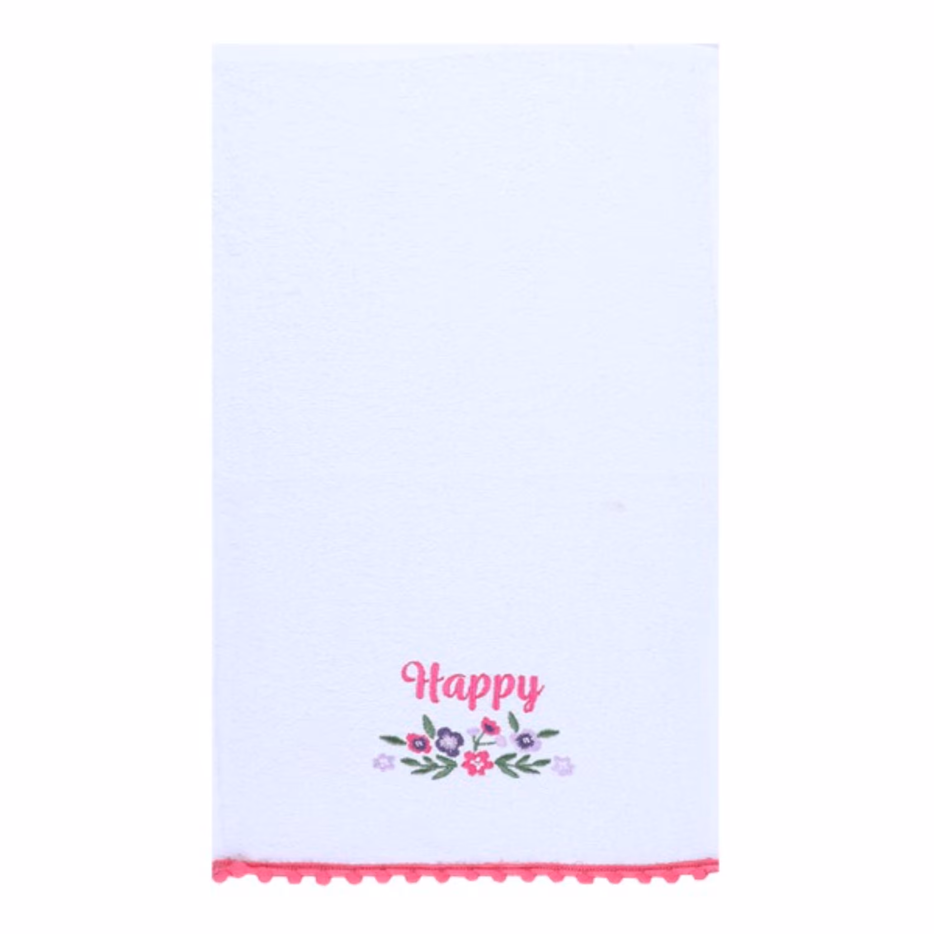 حوله دستی طرح happy v1 سایز 30x50 سانتی متر - کد 10061143063
