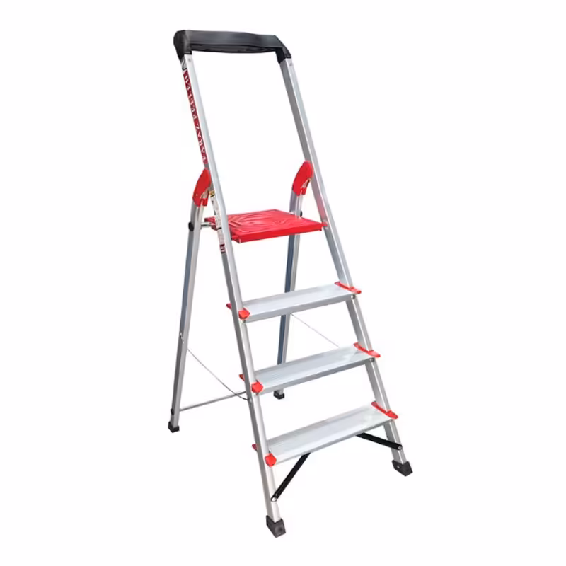 نردبان آلومینیومی فراز پله مدل زمرد 4 پله (ارسال پس کرایه و به عهده مشتری)